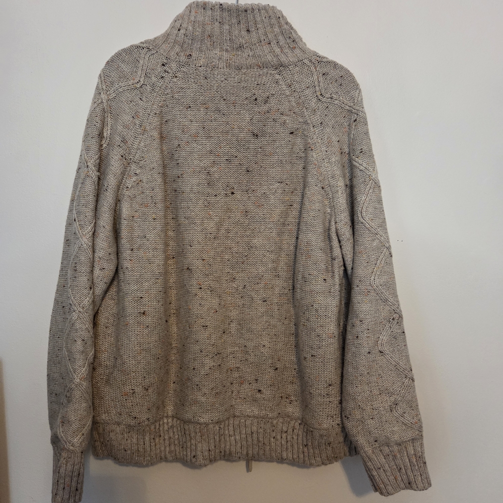 Norm Thompson Mens Large Zip Up Grandpacore Sweater - Picture 4 of 11